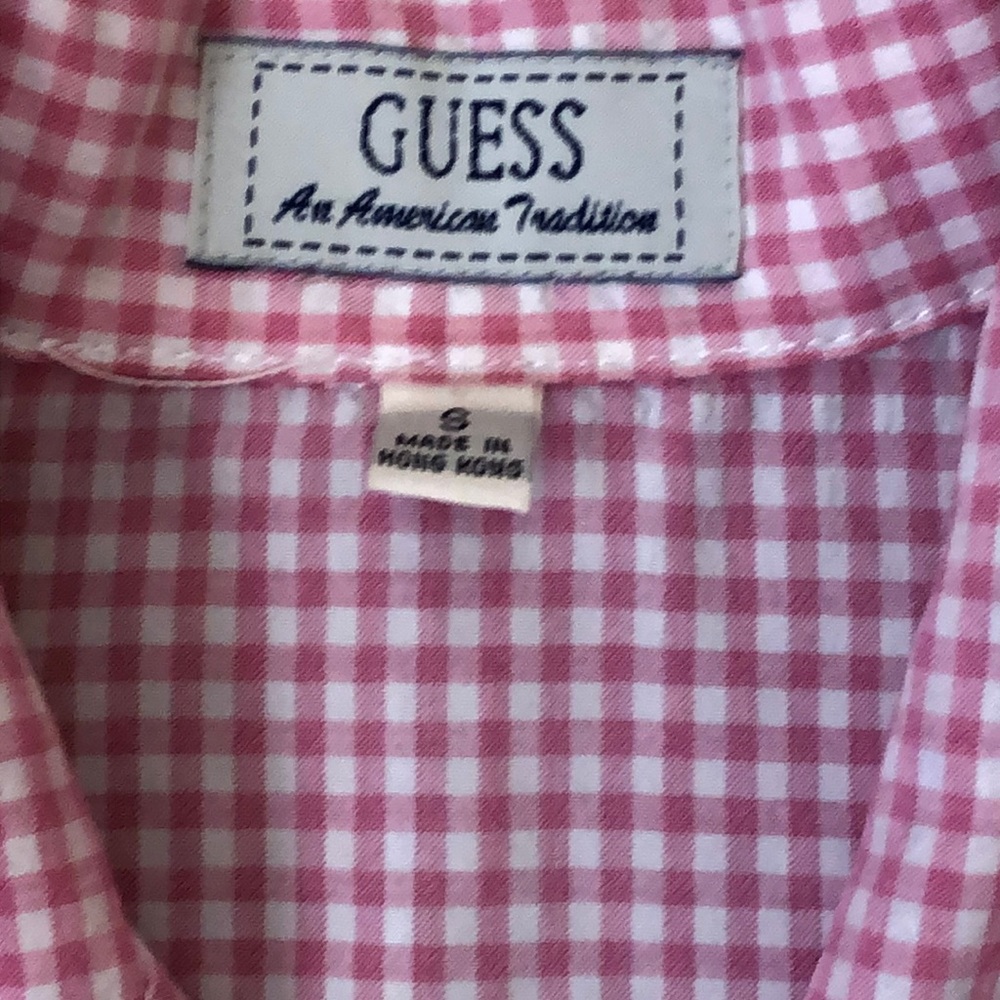 GUESS gingham top - Picture 3 of 3